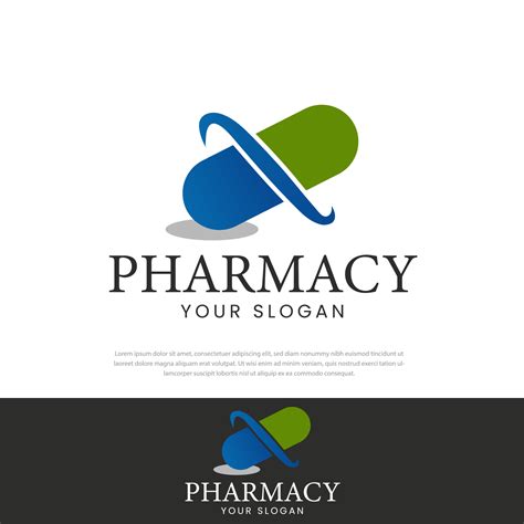 Pharmacy Capsule Medicine Logo Vector Logo Of Pill Atom Planet