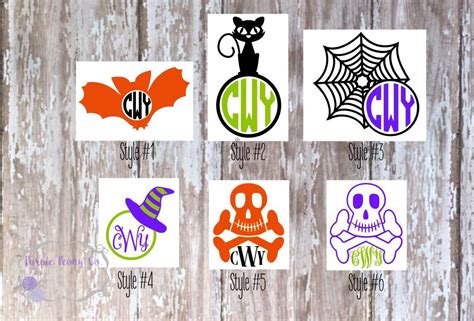 Halloween decal Cute Halloween decals Halloween monogram | Etsy | Halloween decals, Halloween ...