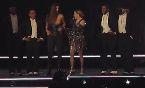 madonna exposes 17 year old fan s boob on stage celebrity heat