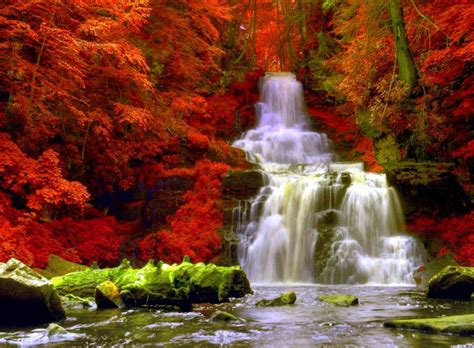 Autumn Waterfall Download Hd Wallpapers And Free Images