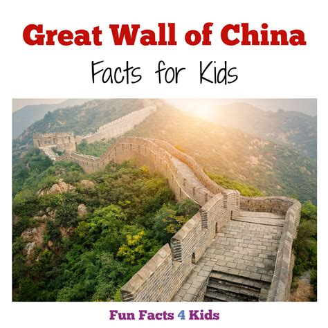 Great Wall Of China Facts For Kids Fun Facts 4 Kids