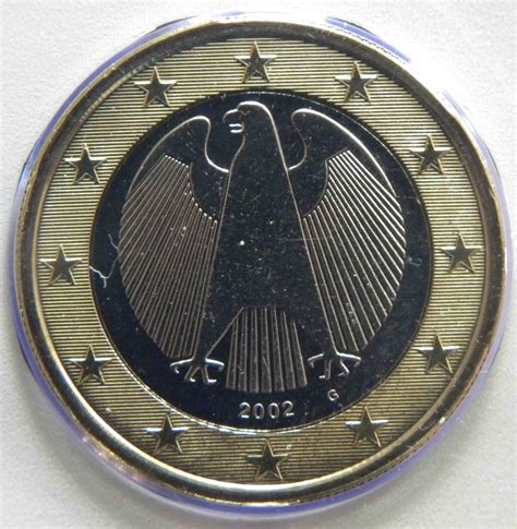 Deutschland 1 Euro Münze 2002 G Euro Muenzentv Der Online