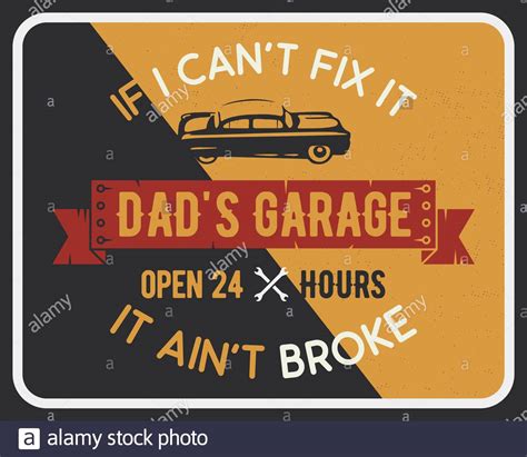 Vintage Garage Poster Hi Res Stock Photography And Images Alamy