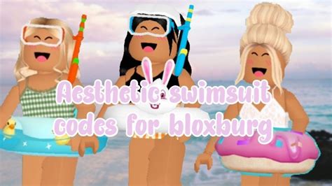 Aesthetic Swimsuit Codes For Bloxburg Roblox Youtube