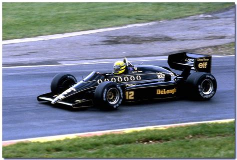 Ayrton Senna Jps Lotus Renault 98t F1 1986 British Gp Brands Hatch A