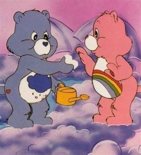 Care Bears 💗 Grumpy Bear And Cheer Bear Fond Decran Dessin Bisounours