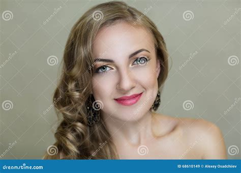 Curly Woman Stock Image Image Of Attractive Adult Elegant 68610149