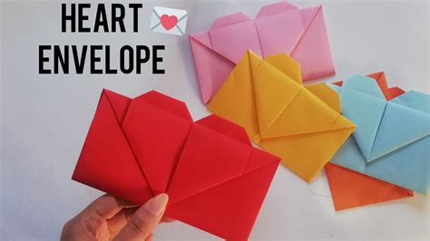 Origami Heart Envelope💌 Youtube