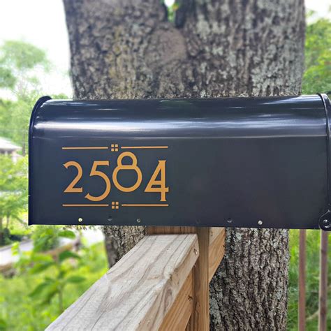 What is my mailbox number? Arts & Crafts style mailbox numbers