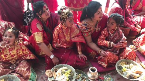 Gufa Newari Culture Newari Ihi Gufa Rakhne Newari Wedding Process Youtube