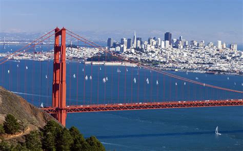 Download Golden Gate Bridge City View During Daytime Wallpaper