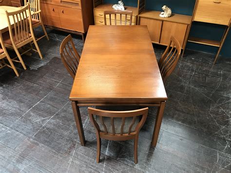 Vintage Extending Dining Table And 6 Chairs By Greaves And Thomas