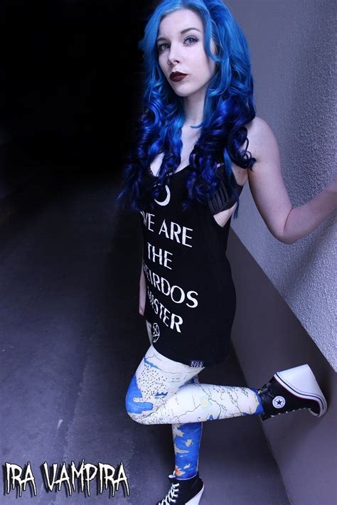 Ira Vampira Emo Girl Scene Queen Pastel Goth Gothic Colorful Hair Style Make Up