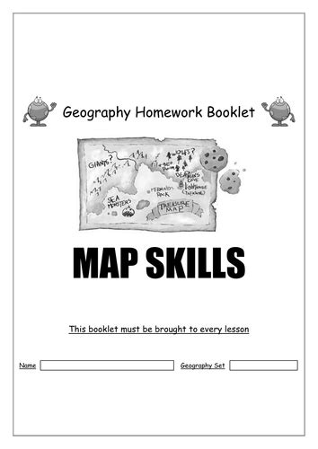 Map Skills Homework Booklet Geography Teaching Resources
