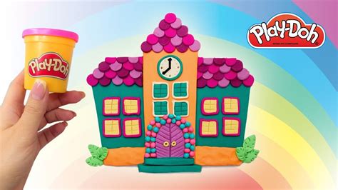 Play Doh House Play Doh School Diy Art For Kids How To Make Play Doh