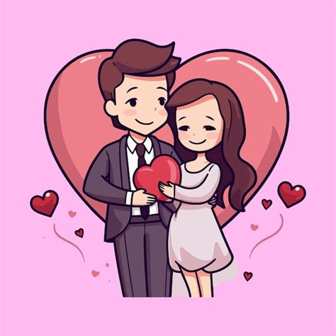 premium vector vector valentine couple illustration