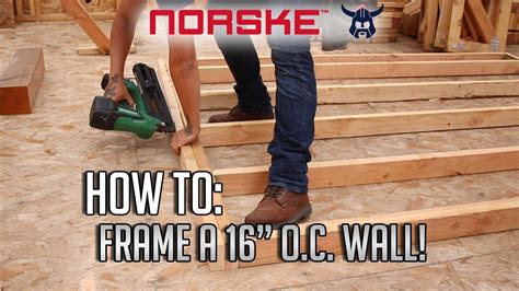 How To Frame A 16 Oc Wall Most Common Wood Framing Method Youtube