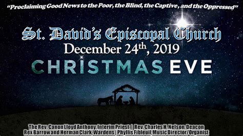 Saint Davids Episcopal Church Christmas Eve 2019 Youtube