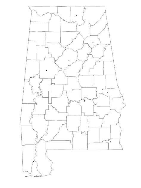 Alabama Map Template 8 Free Templates In Pdf Word