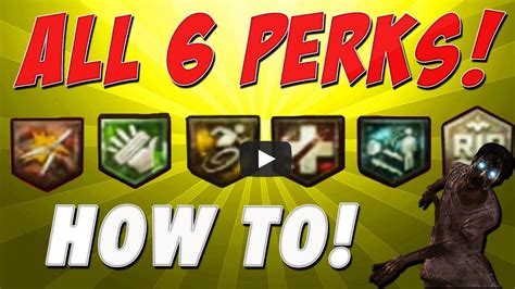 Black Ops 2 Zombies All 6 Perks At Once How To Get All Perks Call