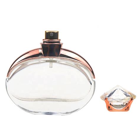 Clear Round Perfume Bottle 30ml Diamond Ring Shape Spray Perfume