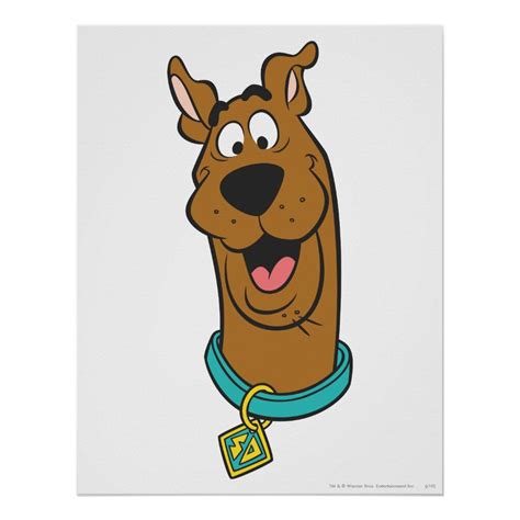 Scooby Doo Smiling Face Poster Zazzle Scooby Doo Images Scooby Doo Scooby