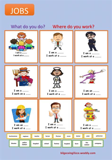 Esl Lesson Plan On Jobs And Occupations Worksheet