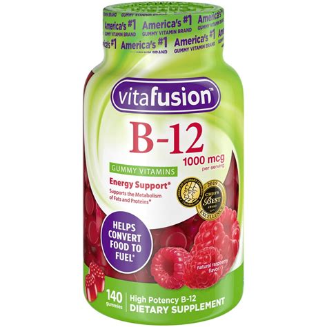 Vitafusion Vitamin B 12 1000 Mcg Gummy Supplement 140ct