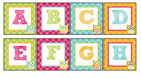 The Teaching Sweet Shoppe Owl Alphabet For Your Word Wall