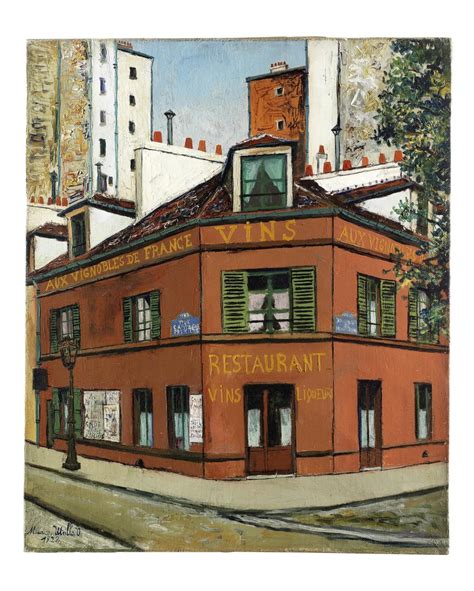 Maurice Utrillo 1883 1955 Le Restaurant Aux Vignobles De