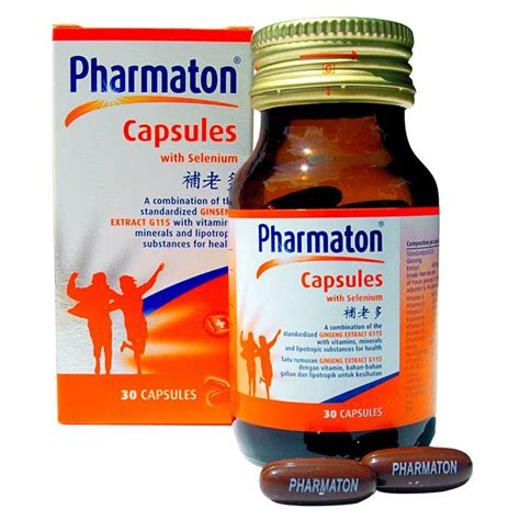 Pharmaton Capsules With Selenium 30 Capsules Multivitamin Vitamins