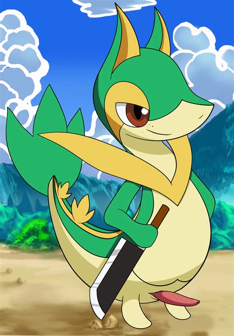 Rule 34 Color Day Feral Knife Male Male Only Nude Outdoors Penis Pokemon Servine Snivy Solo