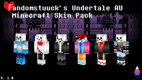Fandomstuucks Undertale Au Minecraft Skin Pack By Fandomstuuck On