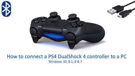 Unpair the ps4 controller from your console. Connect a PS4 controller to a PC or Laptop (USB ...