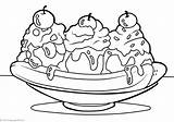 Ice Cream Snow Cones Coloring Printable sketch template