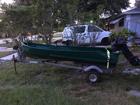 Aluminum Jon Boat With Trailer And Motor For Sale For Sale In Boynton