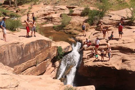 Mill Creek Falls Left Hand Swim Hole And Rock Art In Moab