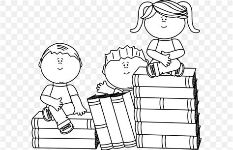 Reading Child Black And White Clip Art Png 600x528px Watercolor