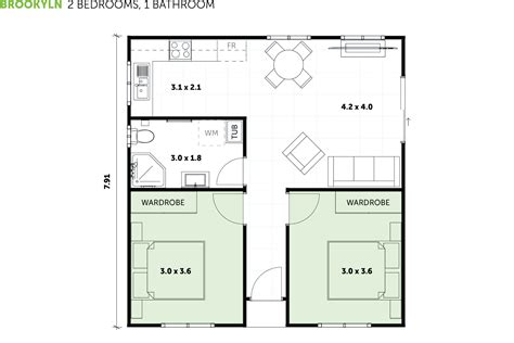 Bedroom Granny Flats Floor Plans Designs Builds