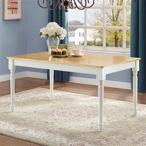 Better Homes And Gardens Autumn Lane Farmhouse Dining Table White And