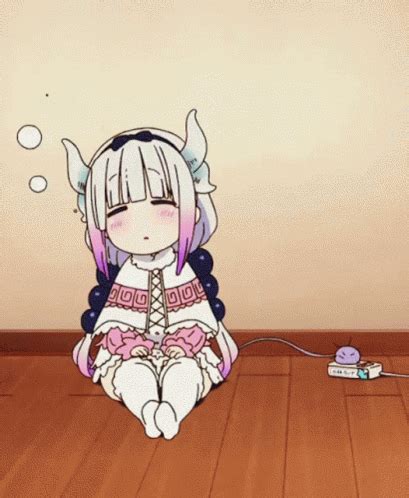 Kanna Kamui Kobayashis Dragon Maid GIF KannaKamui KobayashisDragonMaid Sleeping Discove