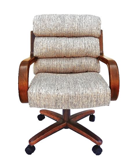 The chair with cognac leather is a classic icon. Chromcraft Furniture C137-936 Swivel Tilt Caster Dinette ...