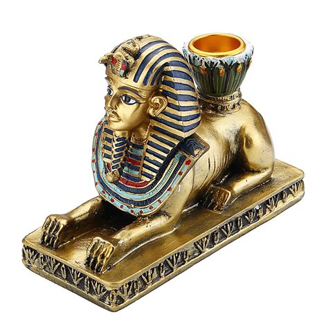 New Goods Listing Resin Egyptian Figurine Candle Holder Sphinxgoddess