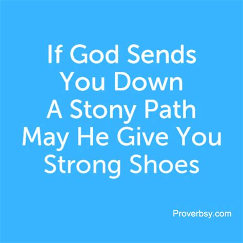 if god sends you down proverbsy