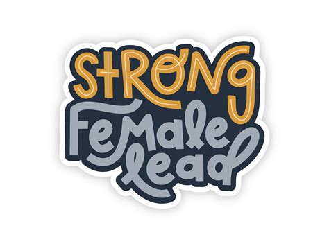 Strong Female Lead Sticker Twentysome Design