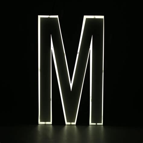 Neon Style Letter M Ilute Doo