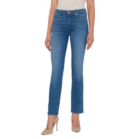 7 For All Mankind Jeans Straight Blauw Van Lange Mode