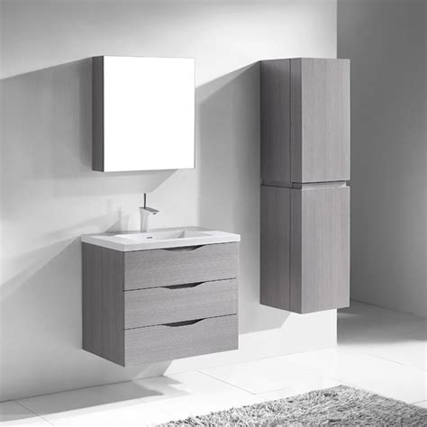 Browse a large selection of contemporary bathroom vanity designs, including single and double vanity options in a wide range of sizes, finishes and styles. Madeli Bolano 30" Bathroom Vanity - Ash Grey-OLD | Free ...