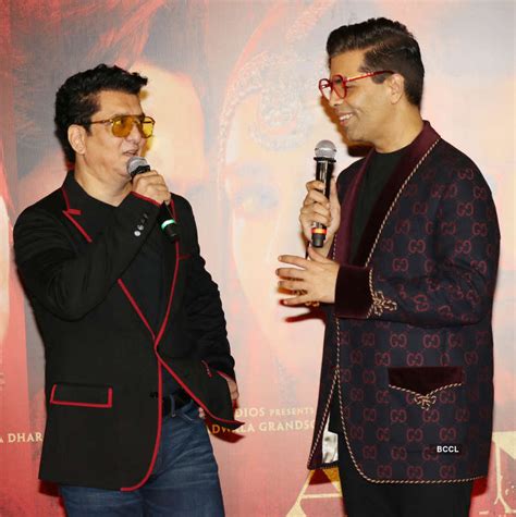 Sajid Nadiadwala And Karan Johar During The Teaser Launch Of Bollywood Film Kalank Held At Pvr