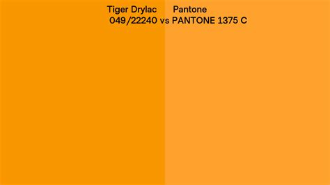 Tiger Drylac 049 22240 Vs Pantone 1375 C Side By Side Comparison